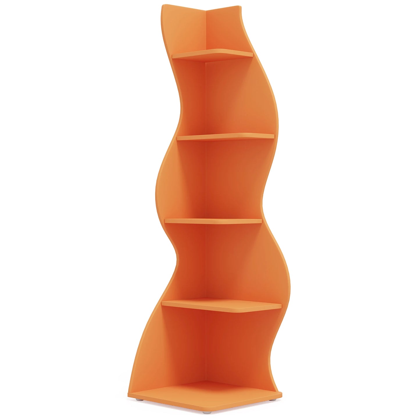 Modern 5-Tier Corner Bookshelf