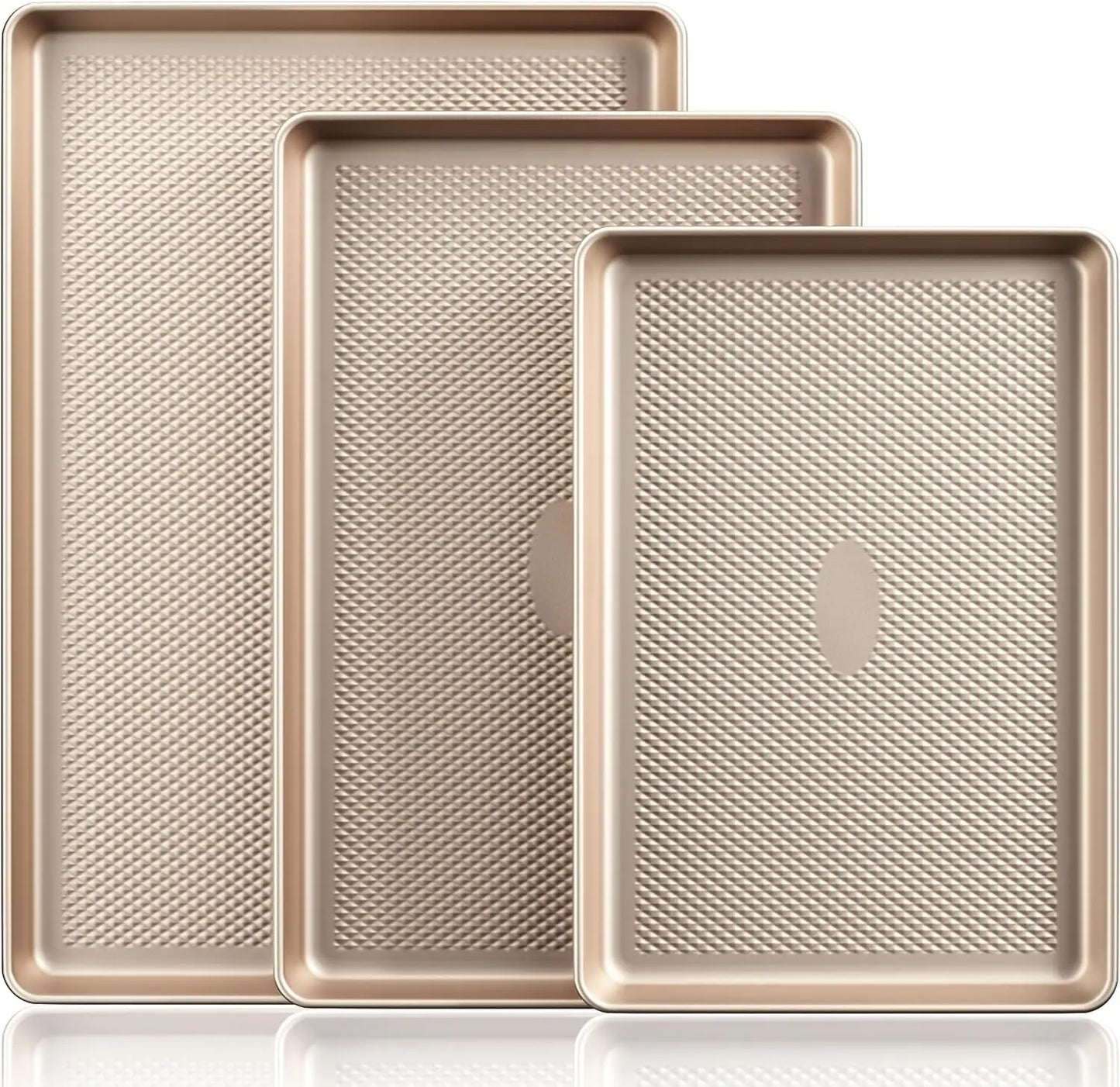 Heavy Duty Nonstick Diamond Texture Cookie Tray