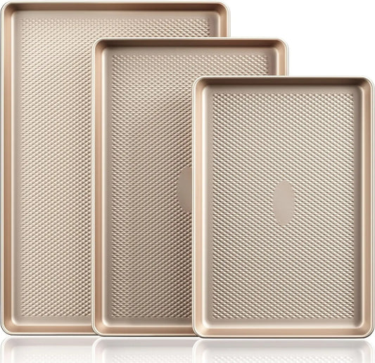 Heavy Duty Nonstick Diamond Texture Cookie Tray