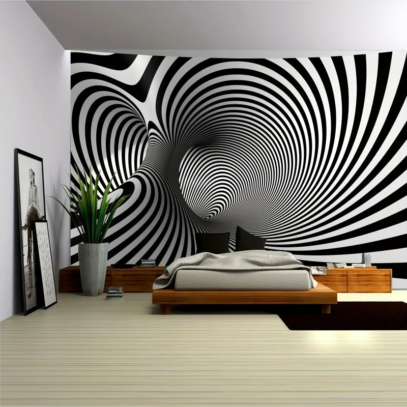 3D Large Spiral Pattern, Background Wall Hanging