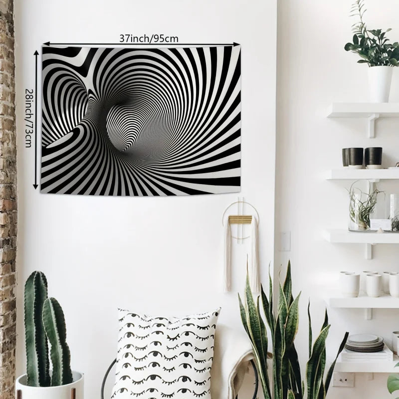 3D Large Spiral Pattern, Background Wall Hanging
