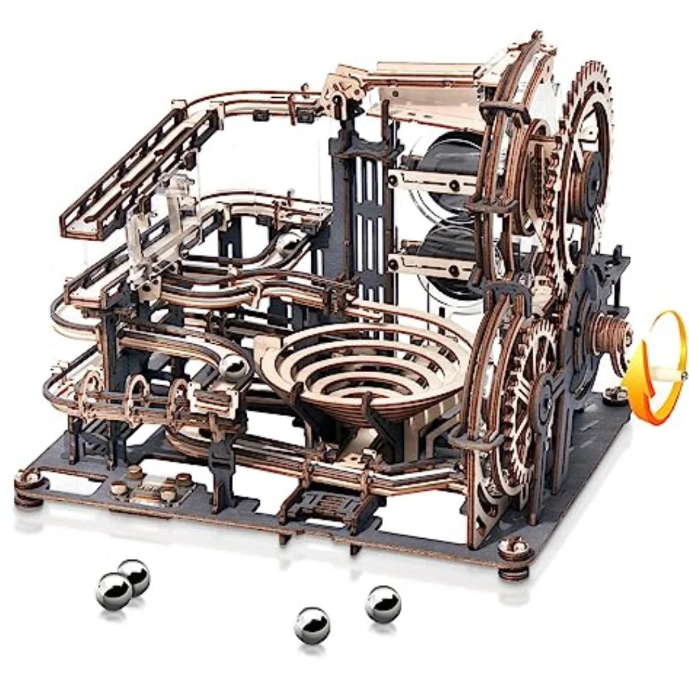 Robotime 3D Electric Wooden Marble Spaceport Puzzle
