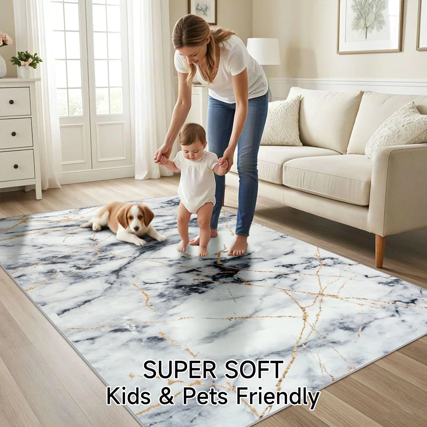 Large Soft Area Rug