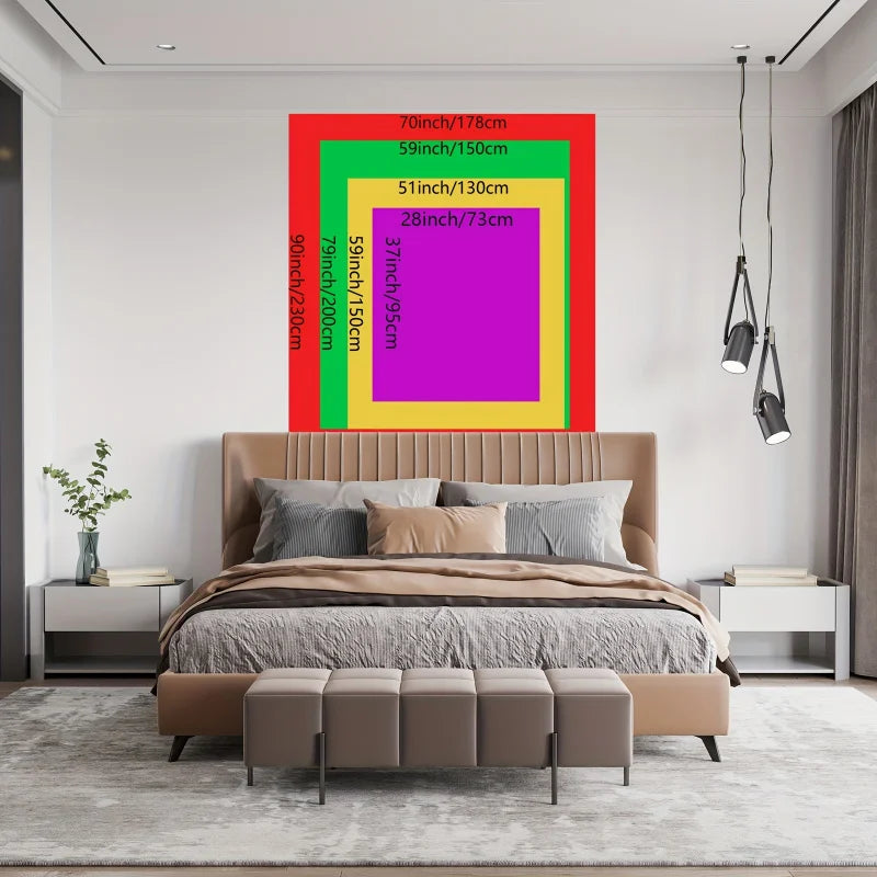 1pc Black Light Lion Tapestry