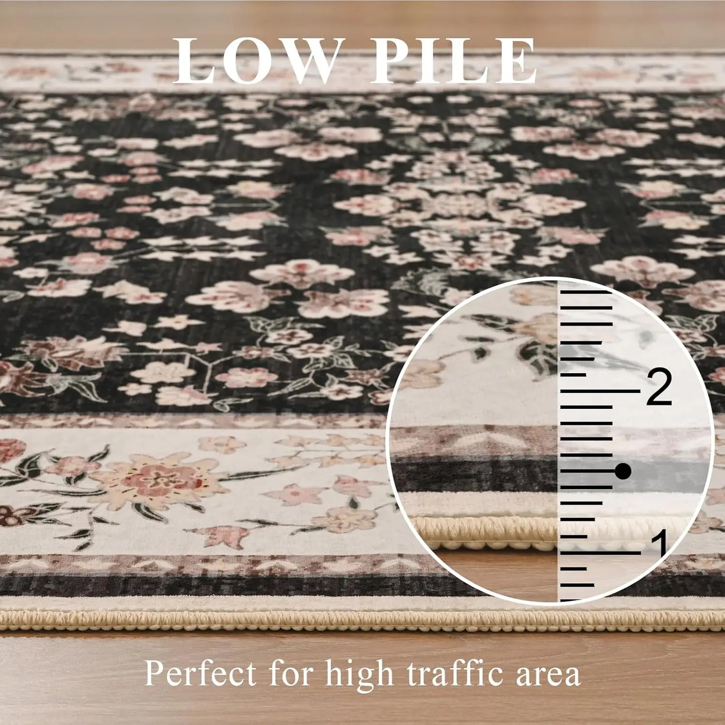 Non Slip Vintage Area Rug