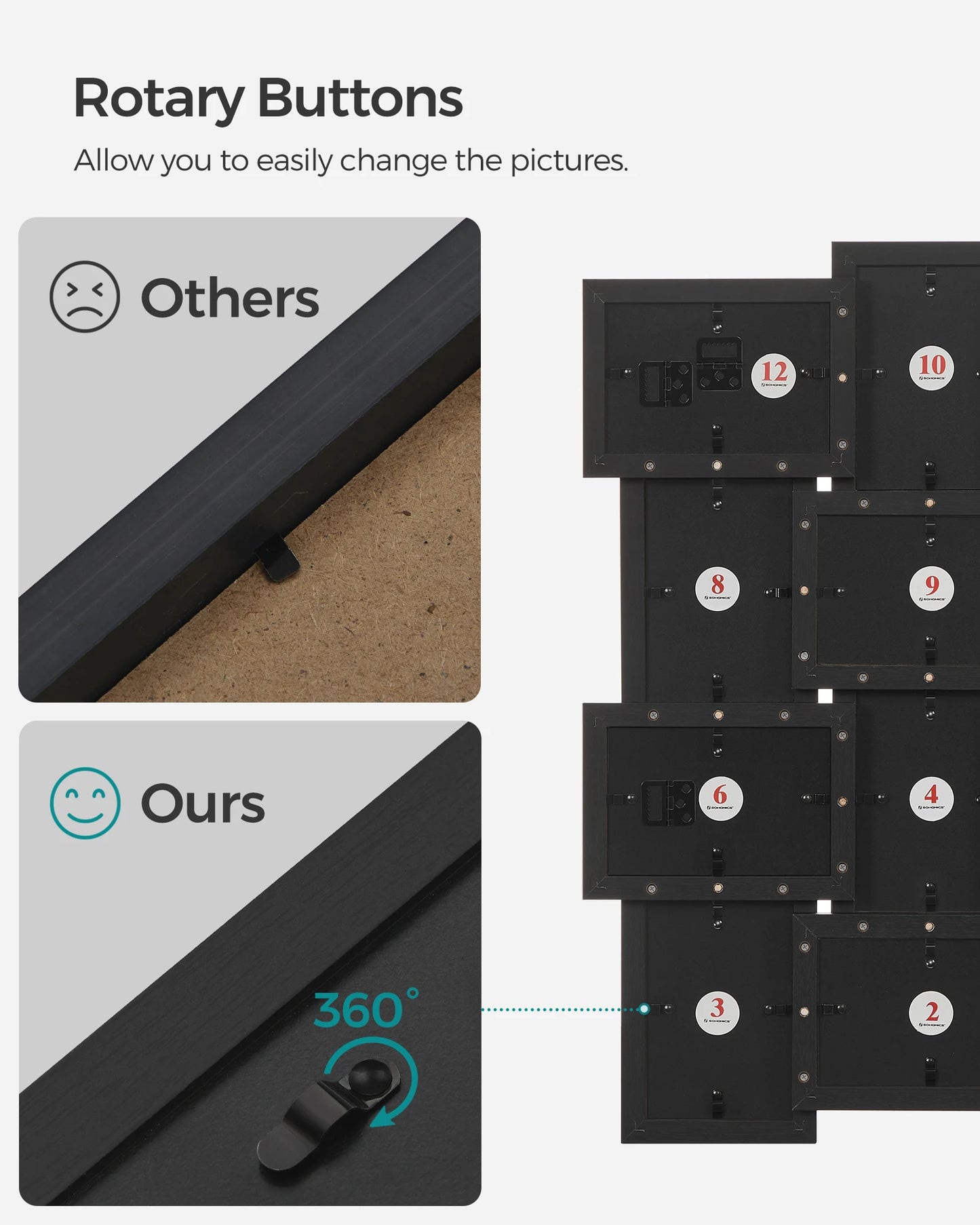 4x6 Wall Collage Picture Frame, Set of 12