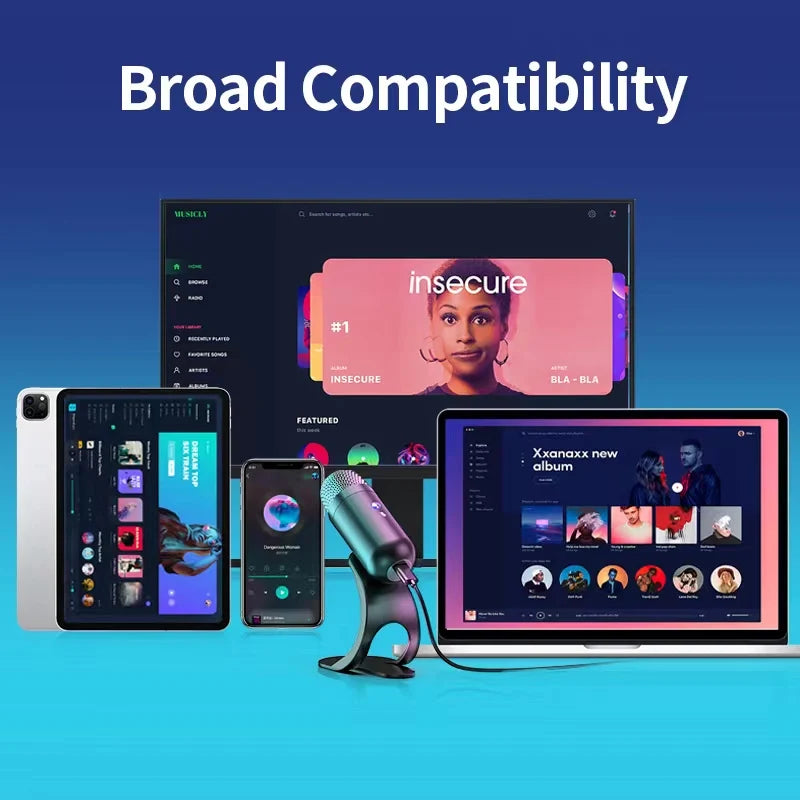 Professional Desktop Computer Gaming USB Microphone