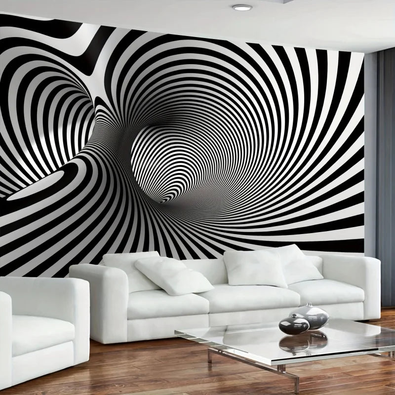 3D Large Spiral Pattern, Background Wall Hanging