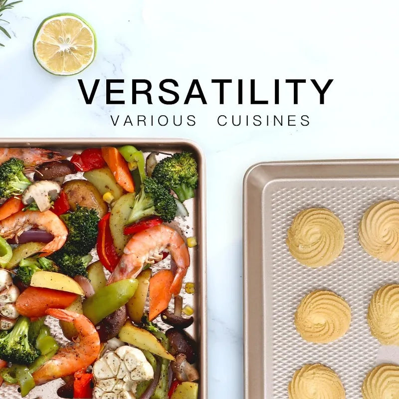 Heavy Duty Nonstick Diamond Texture Cookie Tray