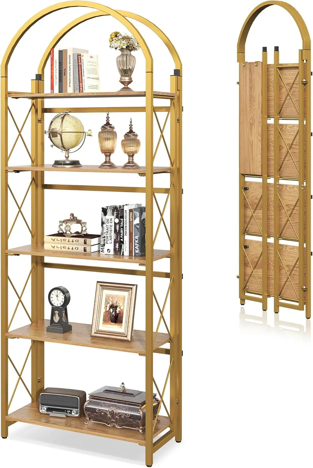 5-Tier Arched Collapsible Shelving Unit