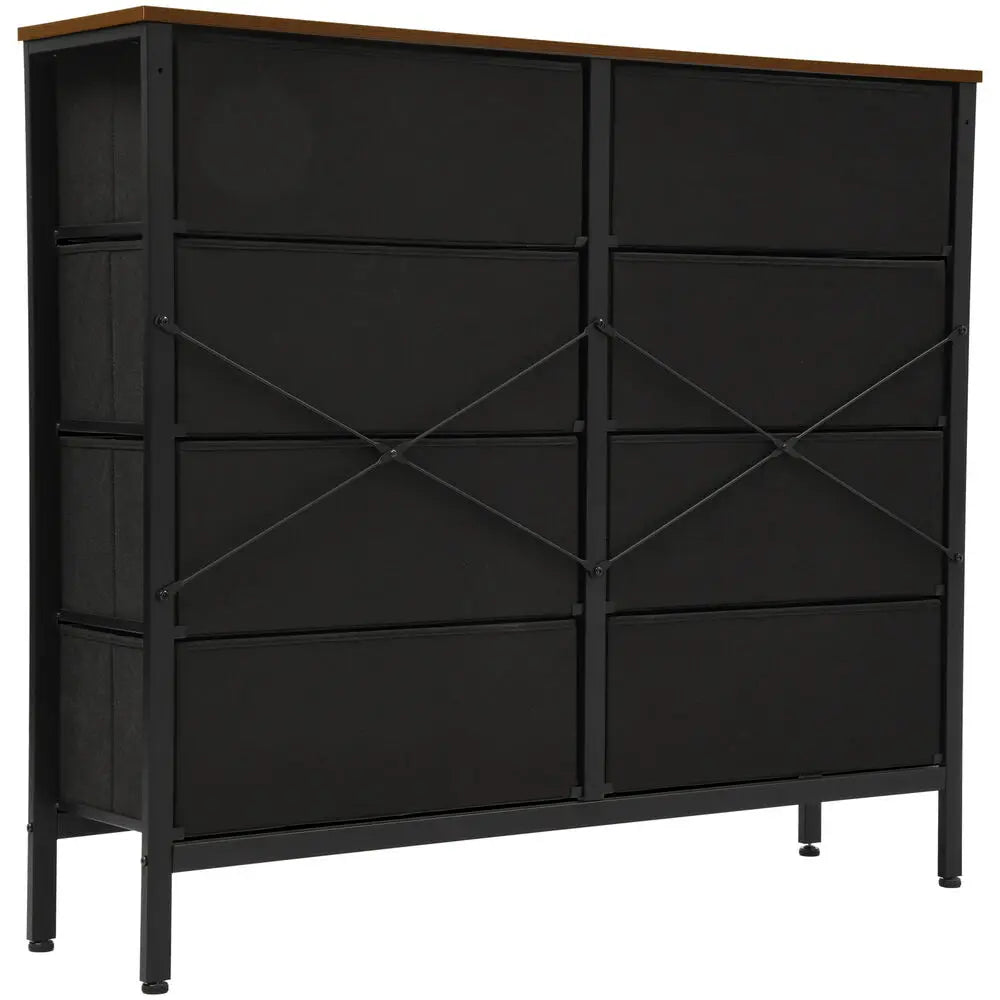 8 Drawer, Rattan Woven Dresser