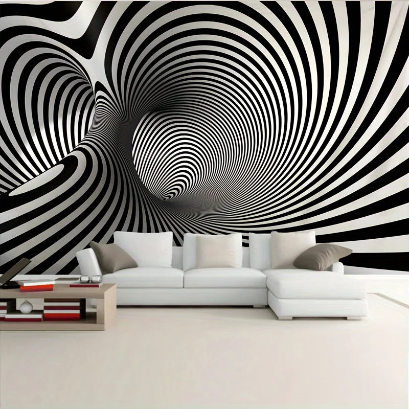 3D Large Spiral Pattern, Background Wall Hanging