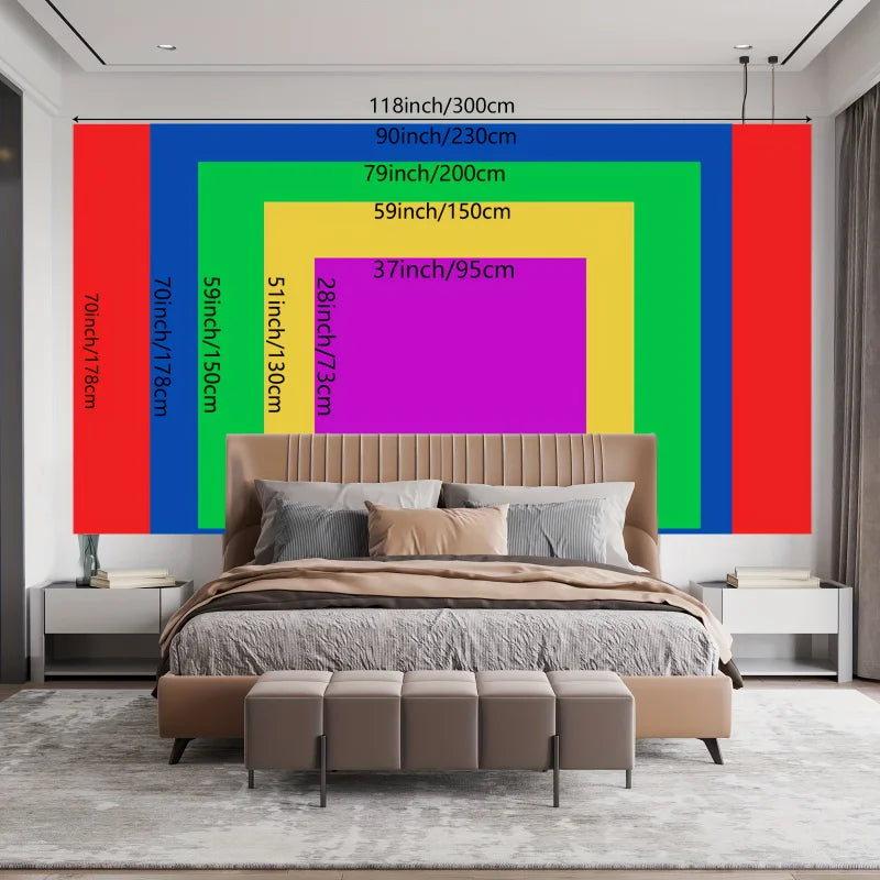 Large Angel Wings UV Blacklight Backdrop