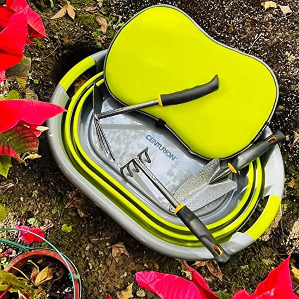 Gardening Hand Tool Set  & Collapsible Bucket