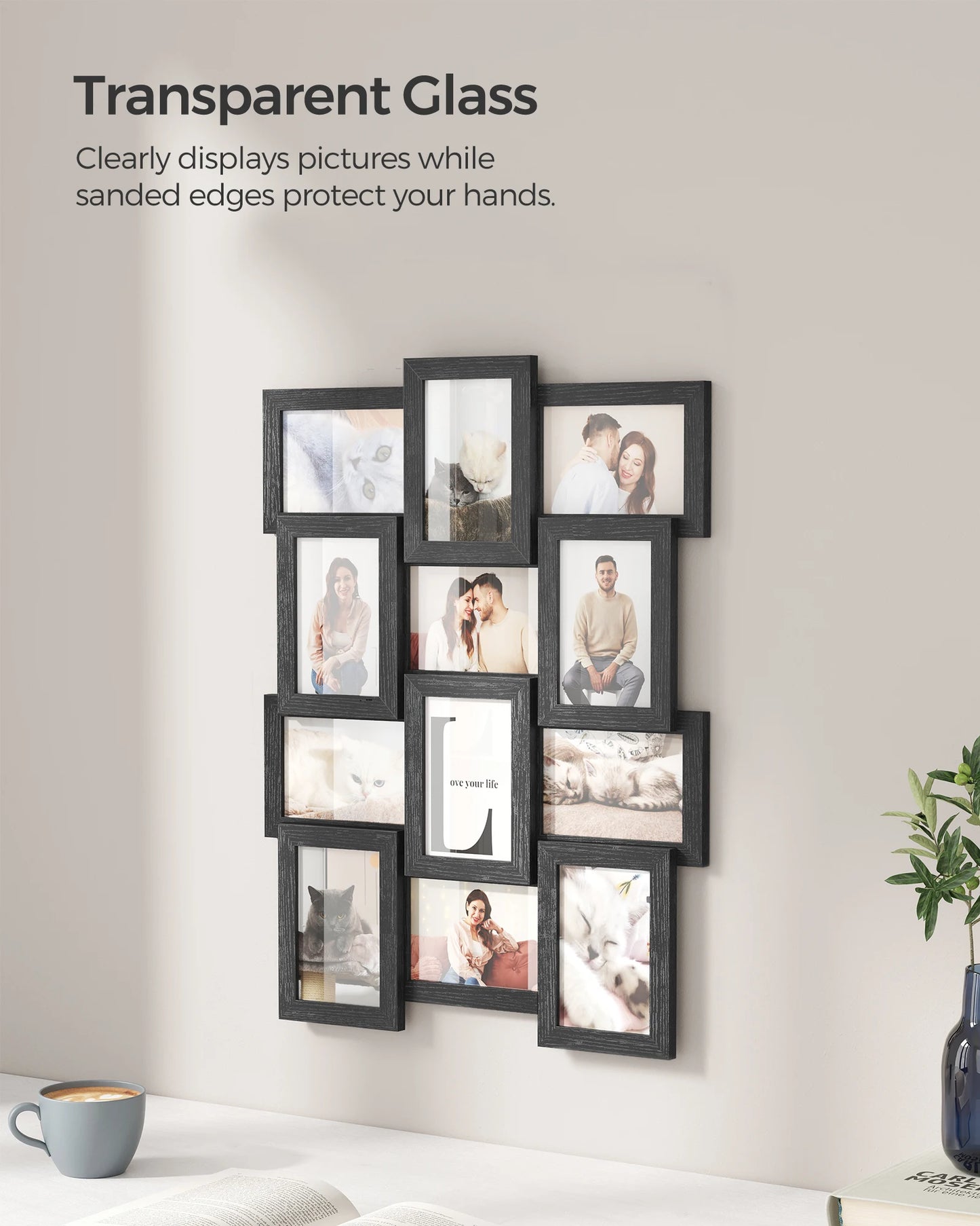 4x6 Wall Collage Picture Frame, Set of 12