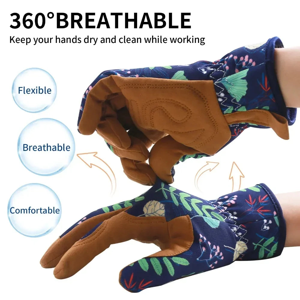 Puncture-Resistant Work/Garden Gloves with Grip