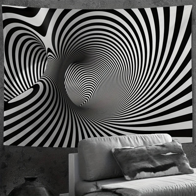 3D Large Spiral Pattern, Background Wall Hanging