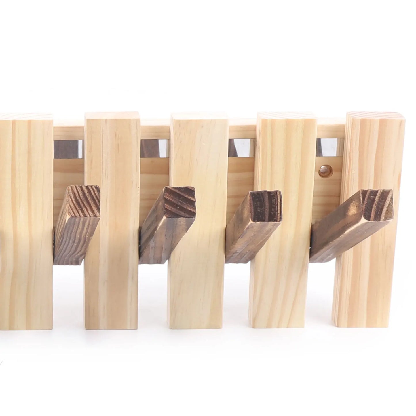 8 Hooks Wooden Coat Hanger