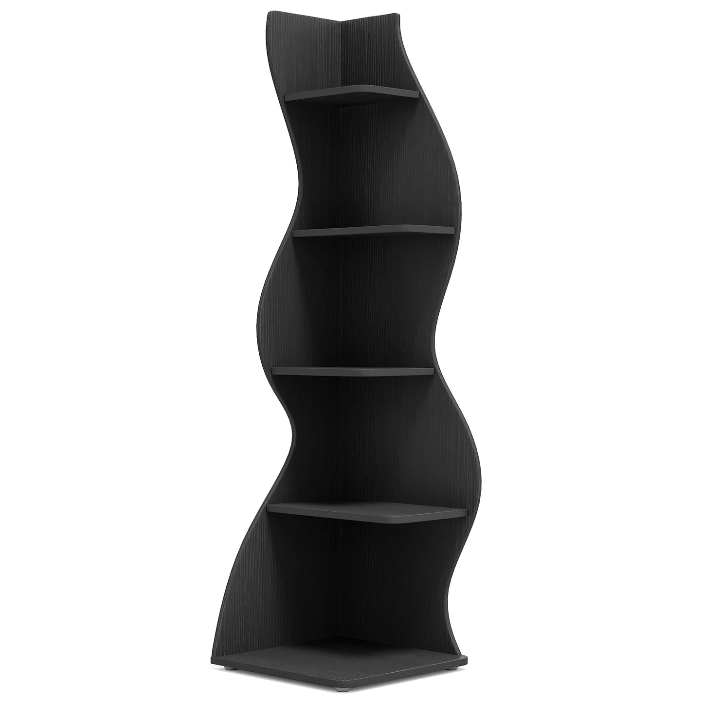 Modern 5-Tier Corner Bookshelf