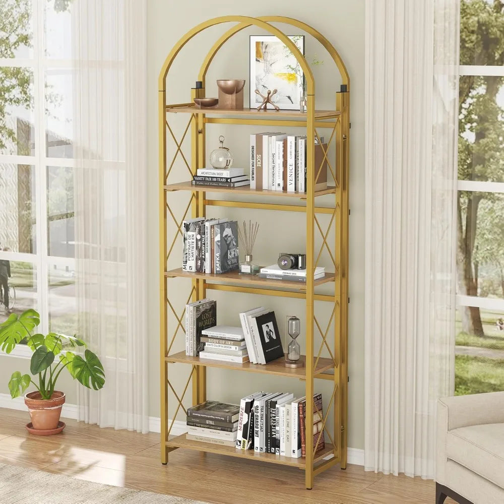 5-Tier Arched Collapsible Shelving Unit