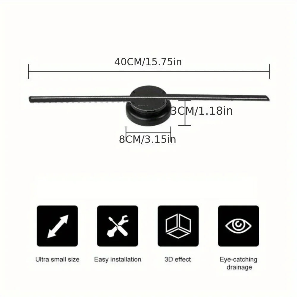 20.5" 3D Holographic Fan