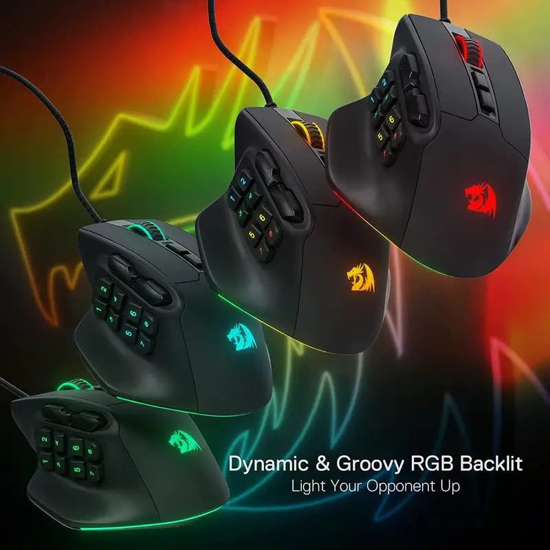 15 Programmable Buttons Wired RGB Gamer Mouse